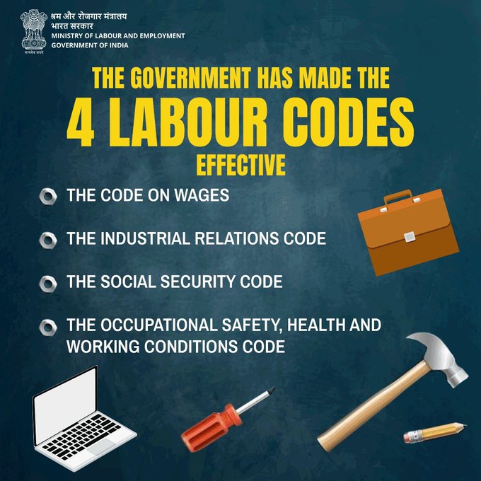Implementation of Four Labour Codes
