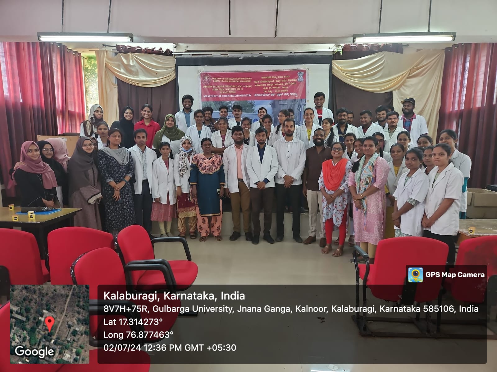 Camps conducted for the month of July 2024 by ESIC Dental College and Hospital, Kalaburagi.